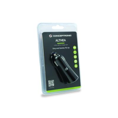 Cargador De Coche Conceptronic 5v 2x Usb Para Coche 12/24v 4.2a