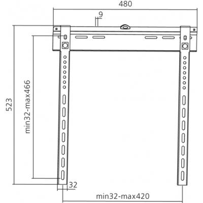 Soporte De Pared Fijo Equip 650320 Para Pantalla 32"- 55" Fijo