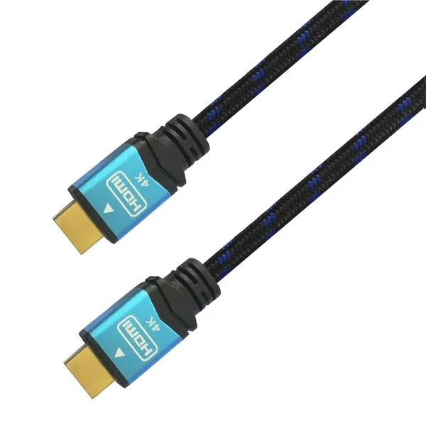 Cable HDMI 2.0 4K Aisens A120-0359/ HDMI Macho - HDMI Macho/ Hasta 10W/ 2250Mbps/ 5m/ Negro y Azul