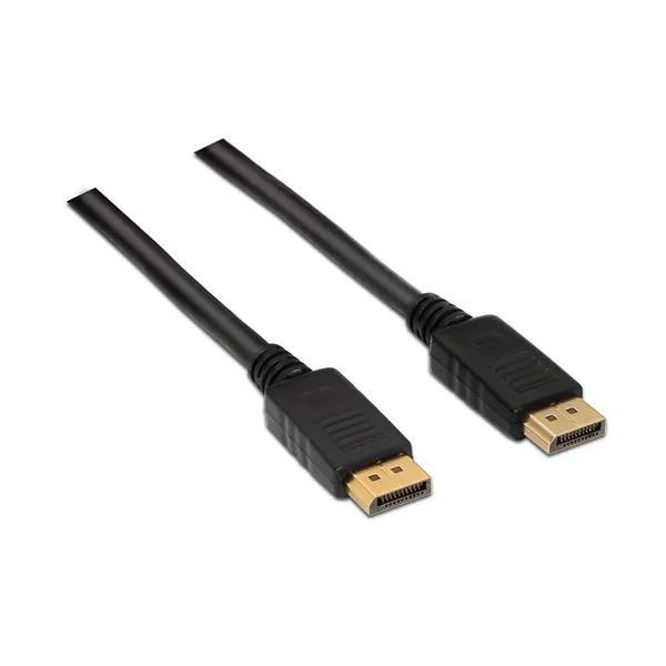 Cable DisplayPort 1.2 4K Aisens A124-0129/ DisplayPort Macho - DisplayPort Macho/ Hasta 5W/ 2300Mbps/ 2m/ Negro