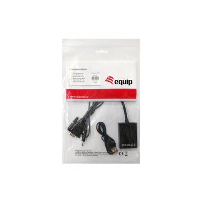 Adaptador Vga Macho A Hdmi Hembra Con Audio Jack 3.5" Equip