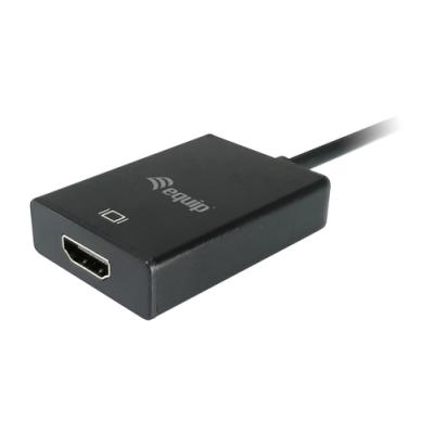 Adaptador Vga Macho A Hdmi Hembra Con Audio Jack 3.5" Equip