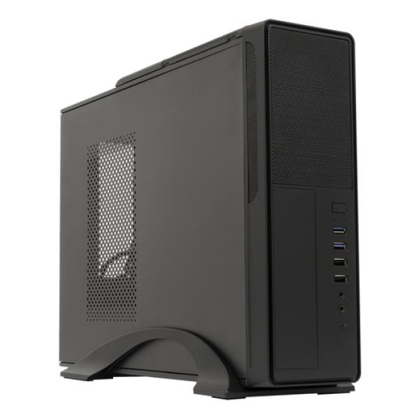 Caja Microatx Slim Unyka Matx 2010se Frontal Micro Perforado Conector Usb Type C Con Fuente Sfx 450w Apta Para Reparaciones