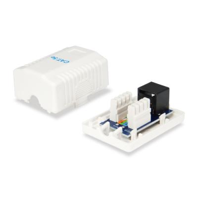 Roseta De Superficie Categoria 5e 1 Hembra Rj45 Color Blanco