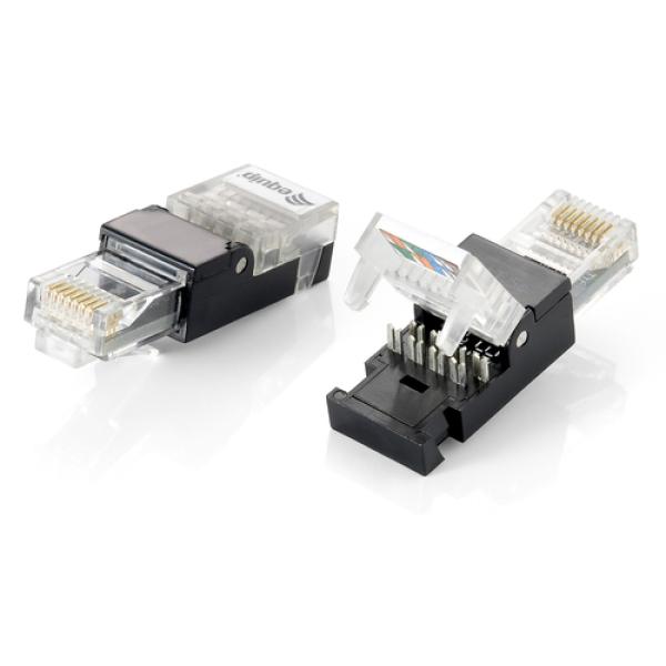 Kit 2 Unidades Conector Rj45 Equip Cat6 Toolfree No Necesitas Herramienta De Grimpado 121165