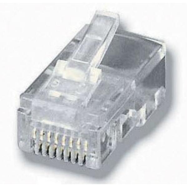 Kit 100 Conectores Rj45 Equip Telefonia 121151