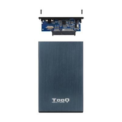 Caja Externa 2.5" Usb 3.0 Tooq Tqe-2527pb Para Hd Hasta 9,5mm