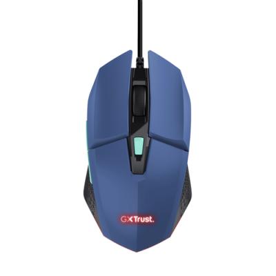 Trust Gaming GXT 109B Felox Ratón Gaming Azul de 6 Botones