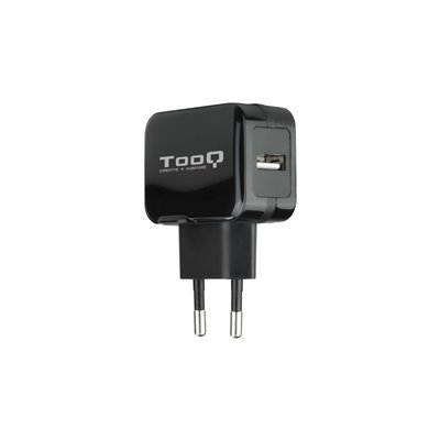 Cargador de Pared TooQ TQWC-1S01/ 1xUSB/ 12W/ Negro