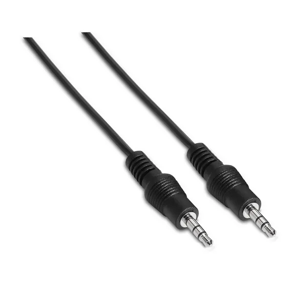 Cable Estéreo Aisens A128-0141/ Jack 3.5 Macho - Jack 3.5 Macho/ Hasta 0.1W/ 30cm/ Negro