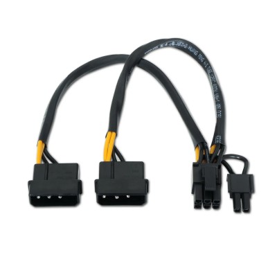 Cable Alimentación Tarjeta Gráfica Aisens A131-0165/ 2x Molex