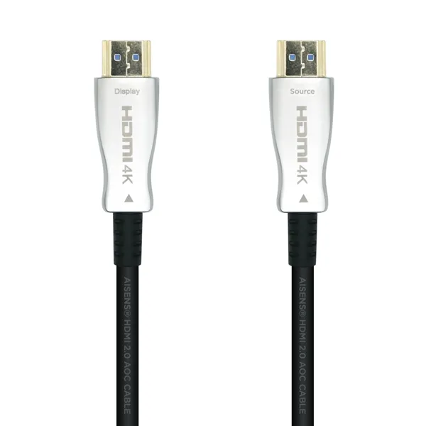 Cable HDMI 2.0 AOC 4K Aisens A148-0377/ HDMI Macho - HDMI Macho/ 15m/ Negro