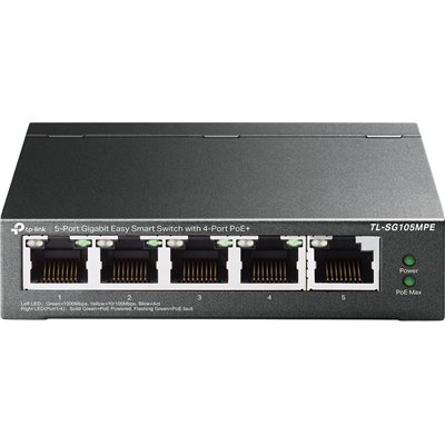 Tp-link tl-sg105mpe switch 5xgbe (4poe+) metal