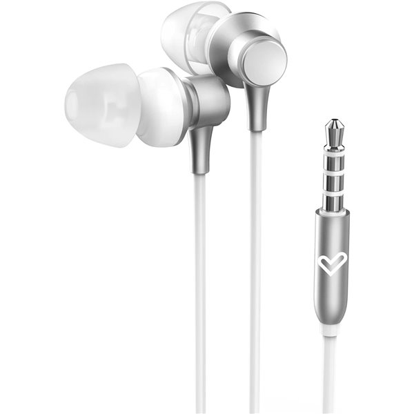 Energy Sistem Metallized Jack 3,5 mm Blanco - Auriculares con Micrófono,Control de Volumen, Aluminio