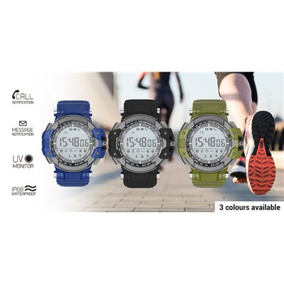 Billow Sport Watch XS15BL Azul, Anti-shock IP68, Bluetooth