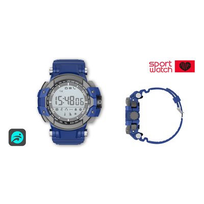 Billow Sport Watch XS15BL Azul, Anti-shock IP68, Bluetooth