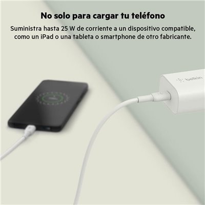 Belkin BoostCharge Cargador USB-C Carga RAPIDA 25W de pared