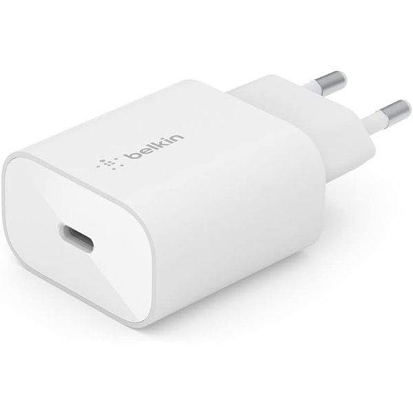 Belkin BoostCharge Cargador USB-C Carga RAPIDA 25W de pared, Blanco