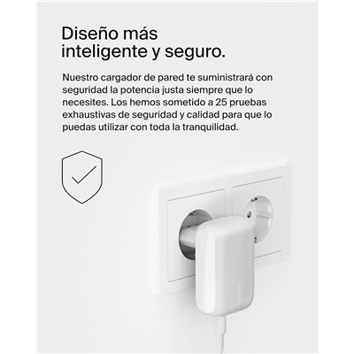 Belkin BoostCharge Cargador de Pared con Dos Puertos de 42 W