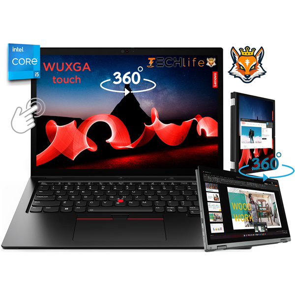 Lenovo 2-en-1 Thinkpad L13 Yoga G4 I5-1335u 8GB 256GB SSD 13.3" Táctil IPS 360º W11Pro Negro