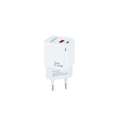 Cargador de Pared TooQ TQWC-QCPD20WT/ 1xUSB-Tipo C/ 1x USB/