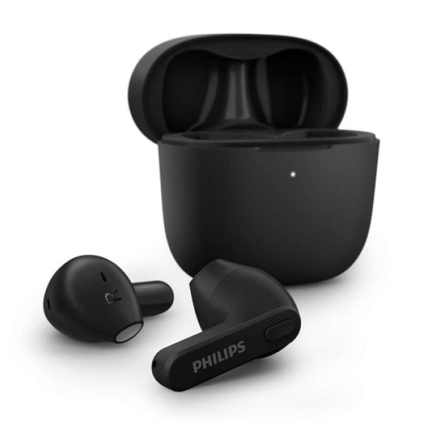 Auriculares Bluetooth Philips TAT2236 con estuche de carga/ Autonomía 6h/ Negros