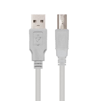 Cable USB 2.0 Impresora Nanocable 10.01.0103/ USB Tipo-B Macho