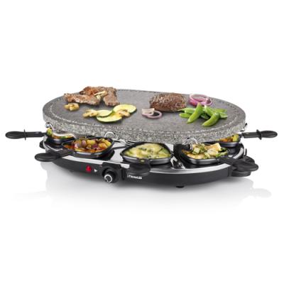 Parrilla Princess Stone 8 Oval & Raclette 162720/ 1200W/ Tamaño