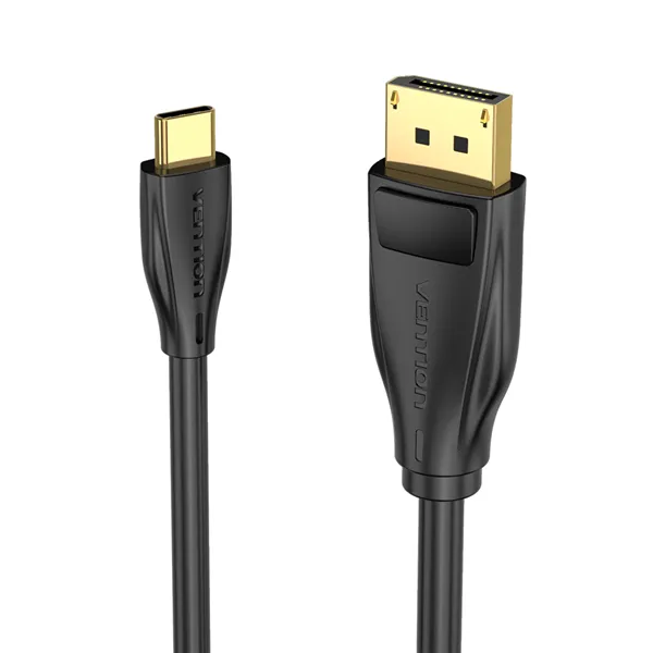 Cable Conversor Vention CGYBF/ USB Tipo-C Macho - Displayport Macho/ 1m/ Negro