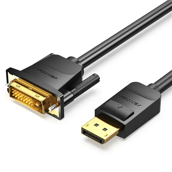 Cable Conversor Vention HAFBG/ DisplayPort Macho - DVI Macho/ 1.5m/ Negro