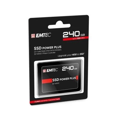 Disco Ssd Sata3 240gb Power Plus X150 Emtec (500mb/s Escritura)