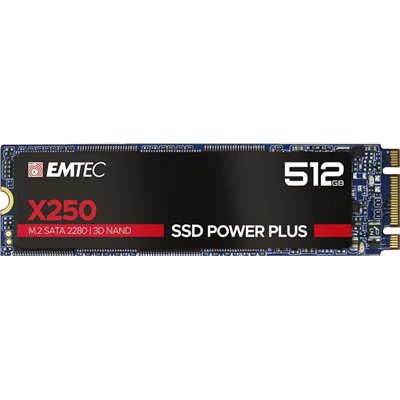 Disco M.2 Sata3 512gb Emtec Power Plus X250 (500mb/s Escritura)