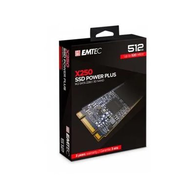 Disco M.2 Sata3 512gb Emtec Power Plus X250 (500mb/s Escritura)