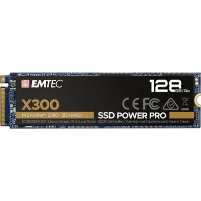 Disco M.2 128gb Power Pro X300 Nvme Emtec (1500mb/s Escritura)