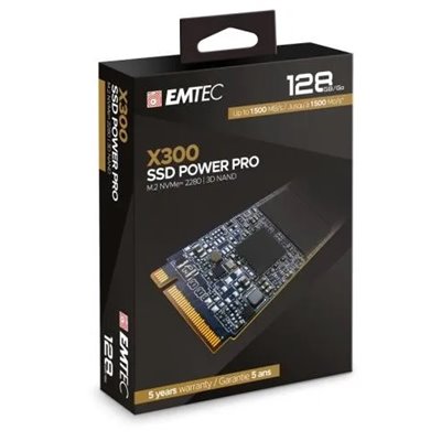 Disco M.2 128gb Power Pro X300 Nvme Emtec (1500mb/s Escritura)