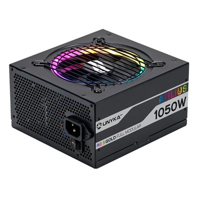 Fuente De Alimentación Unyka Atilius Rgb Atx 1050w Black