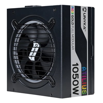 Fuente De Alimentación Unyka Atilius Rgb Atx 1050w Black