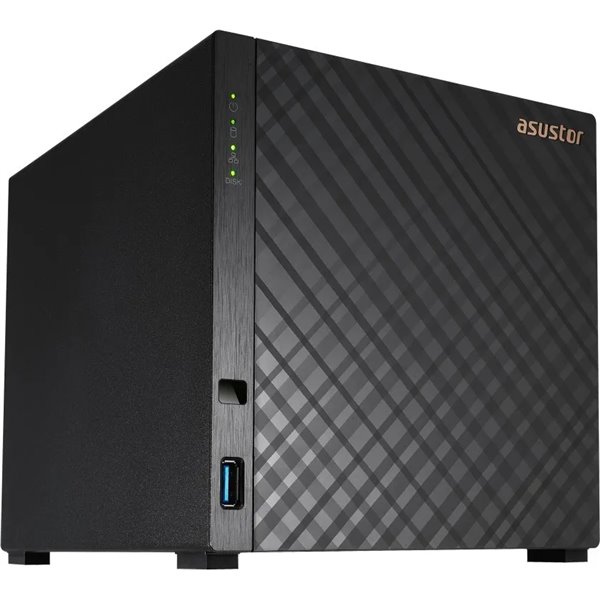 Servidor Nas Asustor As1104t 4 Bahias Realtek Rtd1296 Quad Core 1.4ghz 1gb Raid 0,1 Jbod Lan 2.5gbe Sata6gb Usb 3.1