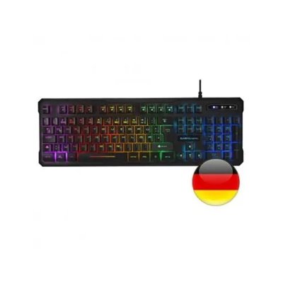 Teclado En Aleman Hibrido H-mecanico Red Mars Gaming Mk218 De