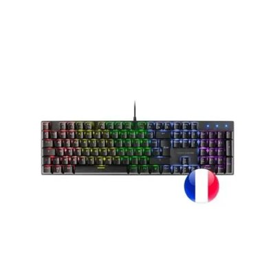 Teclado Mecanico En Frances Mars Gaming Mk422 Black Switch Azul