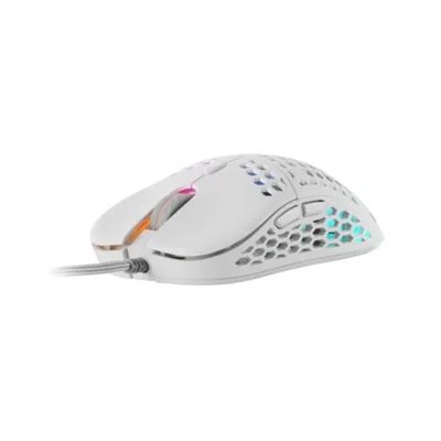 Mouse Mars Gaming Rgb Mm55w Dise¾o Hive White 12800dpi A825pro