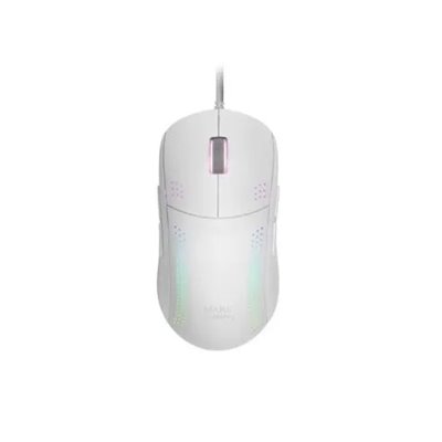 Mouse Mars Gaming Rgb Mmpro White Ambidiestro 32k Dpi Optica