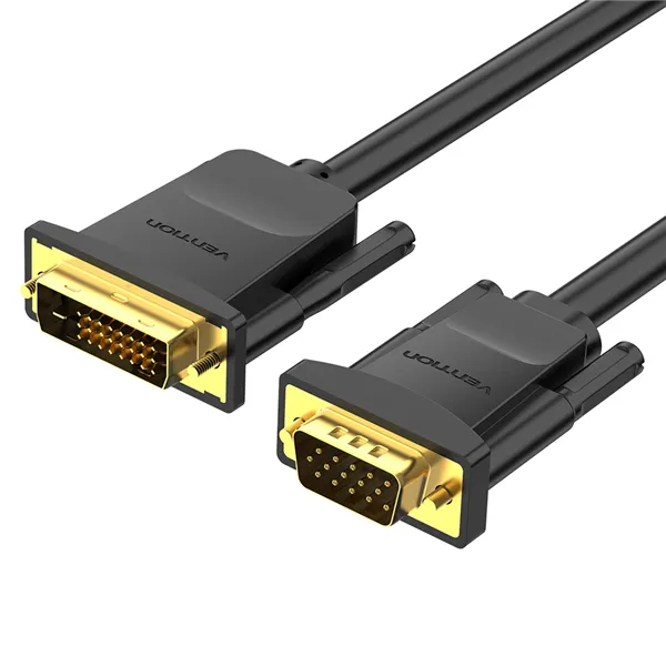 Cable Conversor Vention EABBG/ DVI Macho - VGA Macho/ 1.5m/ Negro