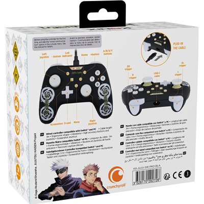 Gamepad Konix Switch Jujutsu Kaisen Cable 3m Compatible Con Pc