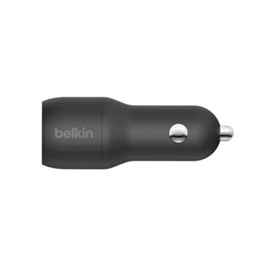 Cargador De Coche Belkin Ccd001bt1mbk Doble Usb-a 24w + Cable