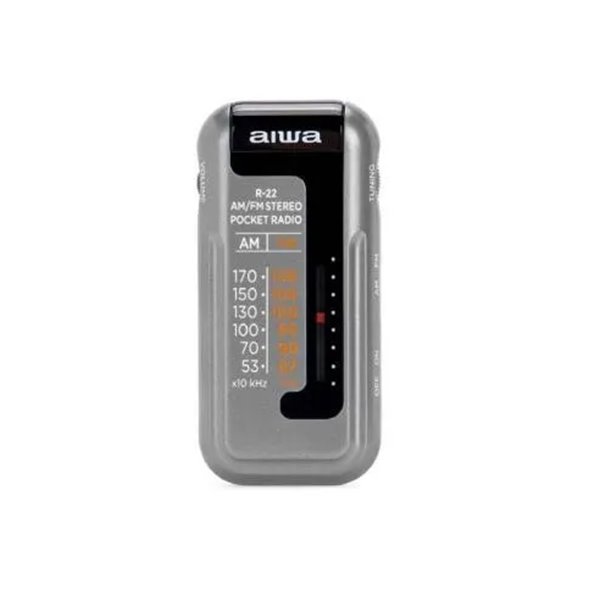 Radio Analogica Mini Aiwa R-22sl Am/fm Hyperbass Color Silver