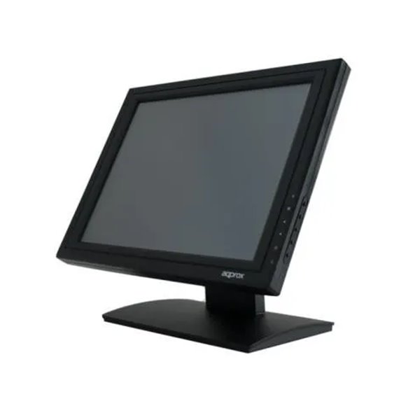 Monitor 15" Tactil Resistiva Tpv Approx Appmt15w5 Vga Negro 5ms 300cd/m2 Tactil De 5 Hilos Con Controlador Eeti Grado A+