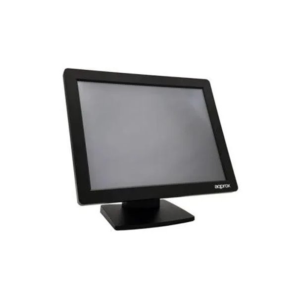 Monitor 15" Tactil Resistiva Tpv Approx Appmt15w4 4:3 Vga Negro 5ms 300cd/m2 Tactil De 4 Hilos Grado A+ Vesa 75x75