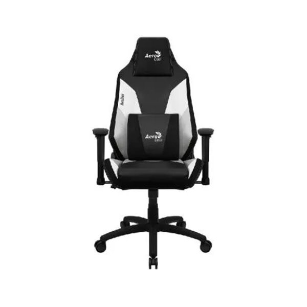 Silla Gamer Aerocool Admiral Diseño Gaming Profesional Negra Con Detalles En Blanco Sistema Air Repo