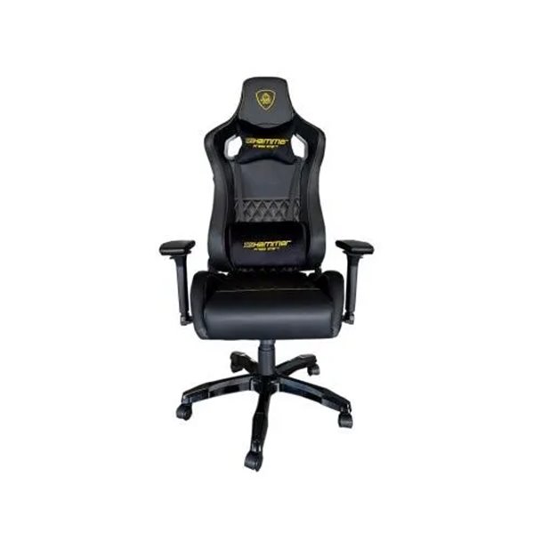 Silla Gamer Pro Keep Out Xspro Hammer Gold Black Cuero Sintetico De Alta Calidad Elevador 80mm Repos